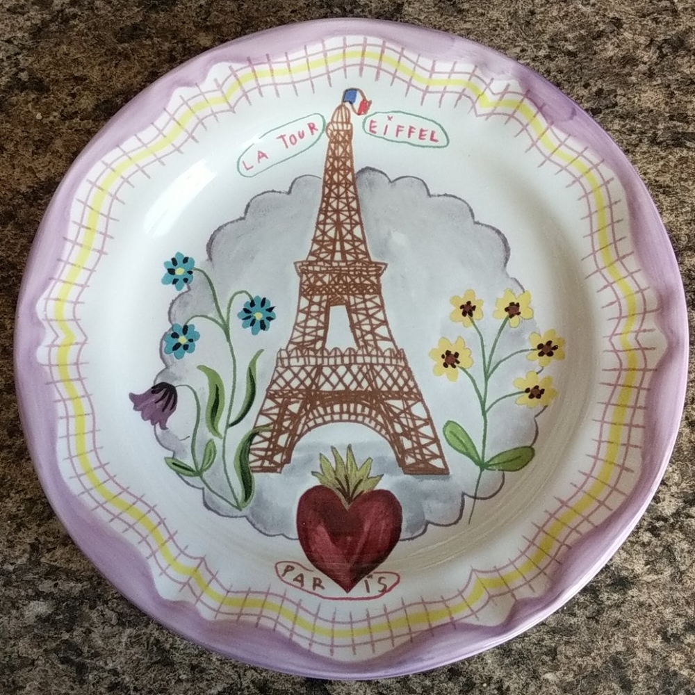 EUC Nathalie Lete Eiffel Tower Plate